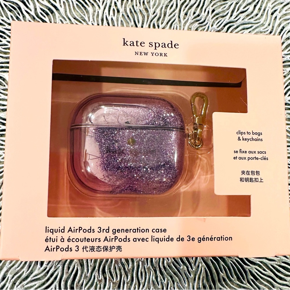 Kate Spade Liquid Purple AirPods 3rd Generation Case